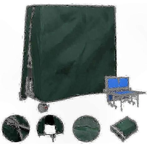 Housse de table de ping-pong extérieure imperméable et anti-poussière - 165 x 70 x 185 cm,green