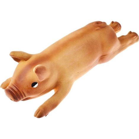 Piggy : Un cochon en latex avec effets sonores, adapté aux chiens. (1/2)