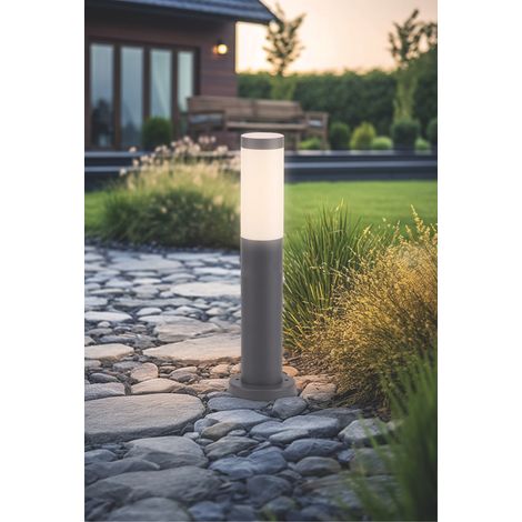 Century PALETTO DA GIARDINO A LED BAMBOO mm. 450 H - E27 - IP54  Col. Antracite
