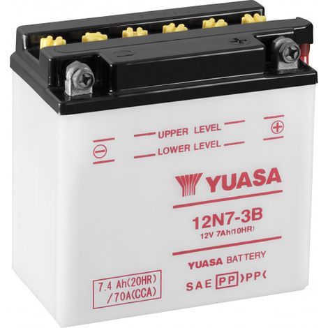 Yuasa – Batterie moto 12V 7.4Ah 70A – Plomb Calcium – Avec entretien – Pour démarrage rapide (1/5)