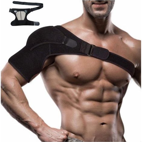 Épaule Protectrice Bande de Soutien, Sangle de Compression pour Soulager Douleur, Attelle d'Épaule Réglable, Support Musculaire, Usage Quotidien (1/5)