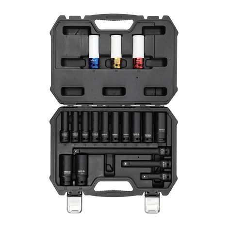 ZESTAW NASADEK UDAROWYCH DŁUGICH 1/2'' 18 SZT. -YT-10566 (1/3)