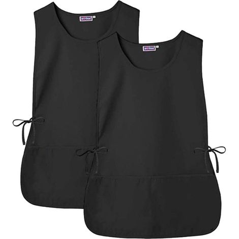 Ensemble gilet et tablier de travail noir (2 pièces) (1/5)