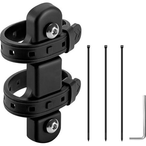 Support Adaptateur Porte Bidon Velo Universel - Noir Support Adaptateur Porte Bidon Velo sans Vis, Accessoires d'Équitation avec Sangle Antidérapante (1/5)