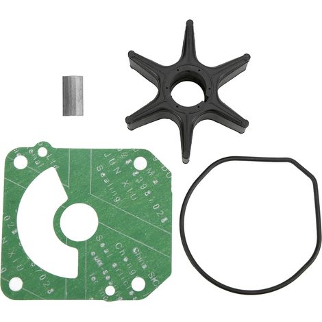 1 kit de réparation de pompe à eau, turbine en néoprène Full Power Plus, joint torique, clavette, joint d'étanchéité, pour moteurs hors-bord 75/90/115/130 CV (1/5)