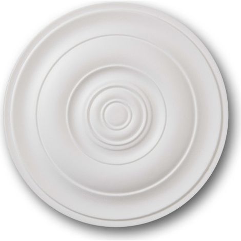Rosace en polystyrène expansé 22 x 465 x 465 – Design minimaliste pour éclairage – Colle facilement après peinture – Decoflair (1/3)