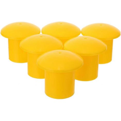 Online Store - Lot de 30 capuchons de sécurité pour barres d'armature, en plastique, en forme de champignon - Convient aux barres de 22 à 35 mm (1/4)