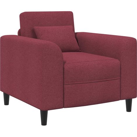 Fauteuil Bordeaux Tissu vidaXL (1/5)