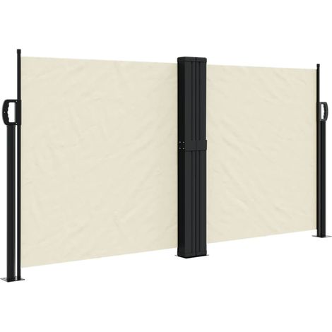 vidaXL Tenda da Sole Laterale Retrattile Crema 120x1200 cm (1/5)