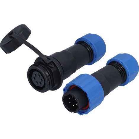 6-poliger, wasserdichter 250V 5A Luftfahrtstecker, oxidationsbeständiger Stecker/Buchse, stabile Verbindung, Schutzart IP67, für industrielle und Außenverkabelung. (1/5)