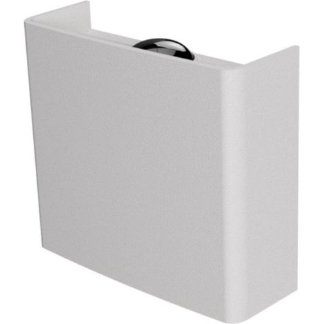 Applique led lampadari bartalini atraps cct ip65 termoplastica, colore bianco