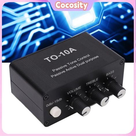 Mini préamplificateur audio stéréo - COCOSITY - NE5532 - Accordeur EQ passif - Faible consommation - Entrée=Sortie (1/5)