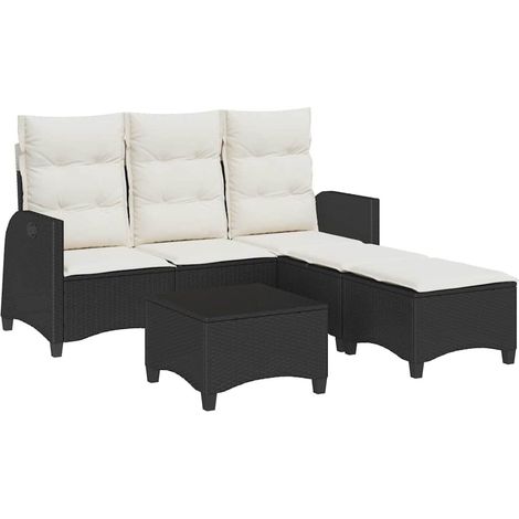 Maison Exclusive - Set de sofás de jardín en forma de L con cojin (1/5)