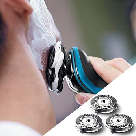 3 Têtes de Remplacement Rasoir Compatible Norelco Série 3000 2000 1000 S738 Click Styl (1/5)