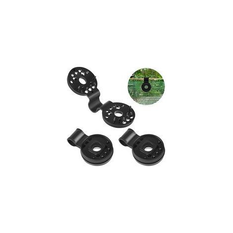 50pcs Clip de Fixation Robuste Pratique Pour Brise Vue Tissu Pare-soleil en Serre (1/4)