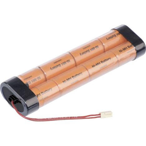 [GEBRAUCHT] B-Ware Panasonic Akkupack NiMH 9.6V 3000mAh Inline L2x4 Futaba 8x Sub-C Kabel Stecker