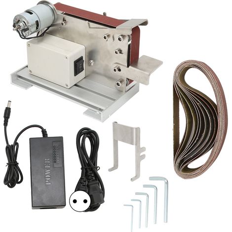 Mini Machine à Ceinture DIY Ponceuse Électrique Bureau Polissage Meuleuse Accessoires AC 110-240VEU Prise 795 (150W)