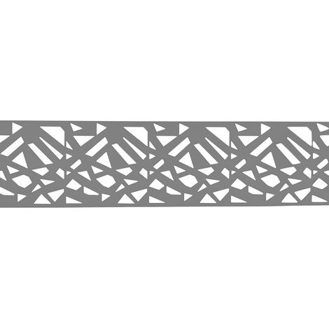 PVC Sichtschutzstreifen 5 Stk. 2,015x190mm,Diamant,grau