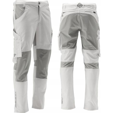 Pantalon de travail SERWAL 4-Way STRETCH blanc/gris taille L