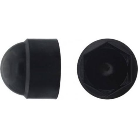 200 Cache-Ecrous Noir Clé de 10 - M6 mm - Polyamide - D-Work