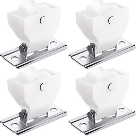 Set of 4 pulleys for Roman blinds, bamboo roller blinds, curtain pulleys, lifting rollers, curtain pulley accessories (1/5)