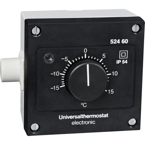 Moravia Thermostat étanche IP 54 avec échelle extérieure (1/2)