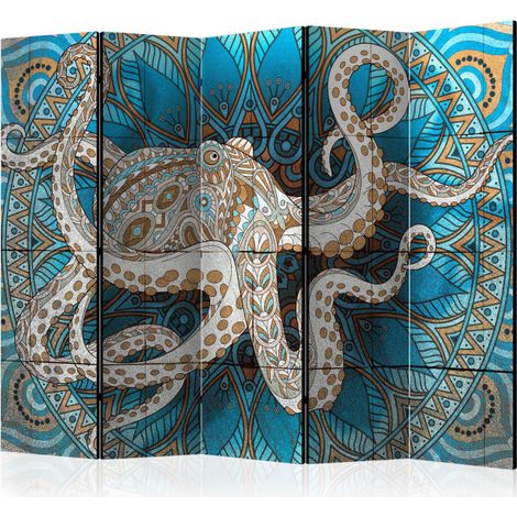Paravent 5 Volets "Zen Octopus" 172x225cm (1/2)