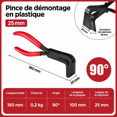 Pince à border portable coudée 90° en acier au carbone pour tôlerie 90 180 100 20 × 5 × 3 cm 300 g – Livraison gratuite