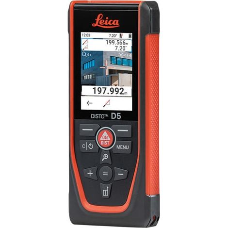 Leica Geosystems – Télémètre laser Disto D5 SET – Trépied professionnel – Portée 0,05-200m – Caméra numérique intégrée pour mesures précises
