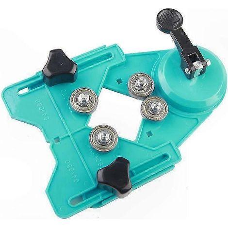 Verstellbarer Fliesenbohrer 4-83 mm mit Saugnapf, Bohrschablone für Marmor, präziser Lochpositionierer, stabiler Saugfuß, Positionierwerkzeug für Keramik und Stein. (1/4)