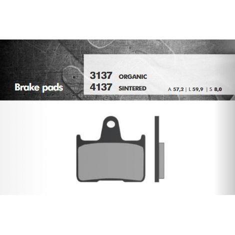 PLAQUETTES DE FREIN BRENTA KH254 (GSF650/1200 ARRIÈRE) (FT 3137)