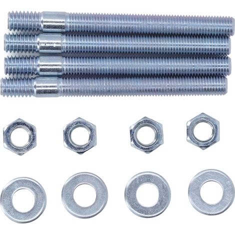 Ejoyous Carburetor Bolt Kit, 3.5 Inch Metal Carburetor Mounting Studs Kit with Gasket, suitable for Holley, Carter, Rochester, Powerful Function, Wide Application. (1/5)