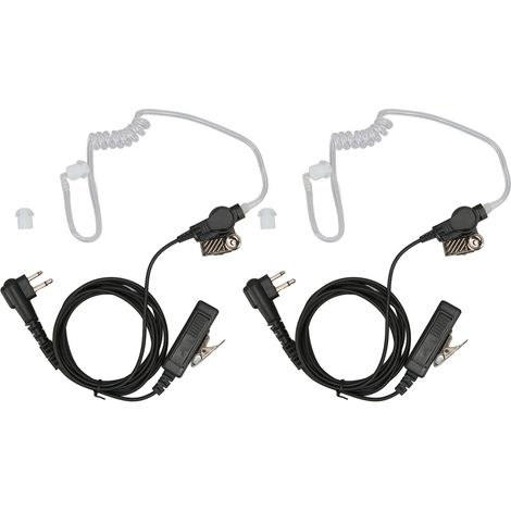 Casque d'écoute à tube acoustique M Head compatible Motorola CP200 GP2000 XU1100 PRO1150 MU12, lot de 2 (1/5)