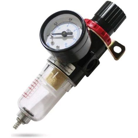 Filtre à Air Régulateur De l'humidité Pression Séparateur D'huile Piège D'humidité Compresseur L'eau Graisseur (1/4)