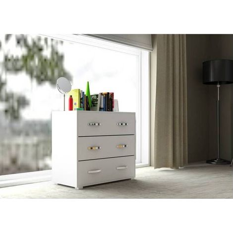 LINEA MODERN CASSETTIERA 3C BIAN FRAS 81X91X45