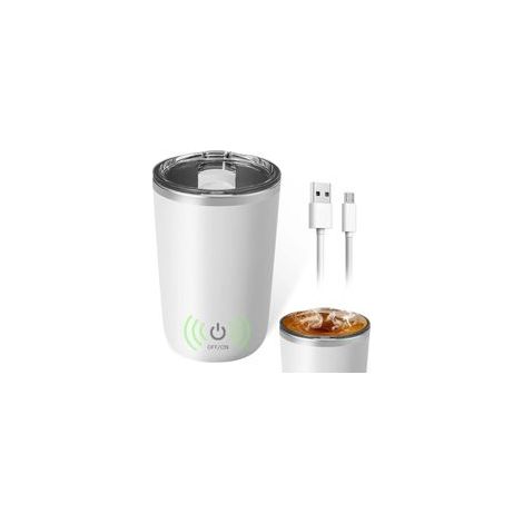 Tasse électrique 400 ml – mixeur thermique magnétique pour café/protéine