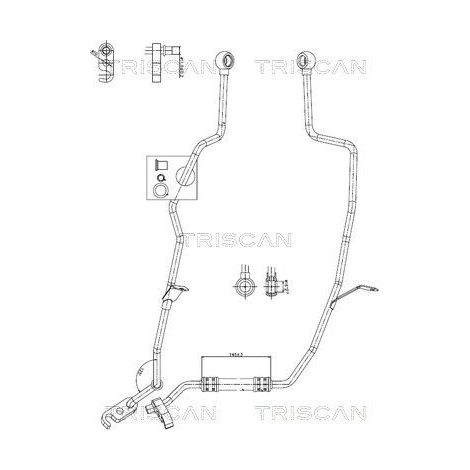Tuyau hydraulique, direction TRISCAN 8516 11037 BMW 32 41 1 091 974