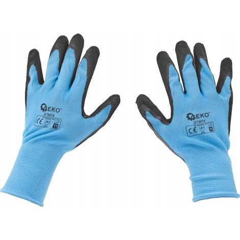 Gants de protection enduits taille 11 - bleus (12/240) (1/3)