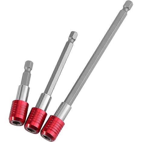 60/100/150 mm 6,35 mm Sechskantschaft-Schraubendreher-Verlängerungsbithalter (Rot)