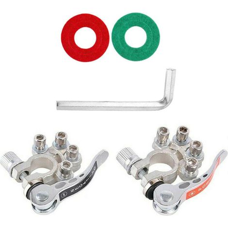 Connecteur de Borne de Batterie,Cosse Batterie de Borne Supérieure Électrodes Bornes Positives et Négatives (1 Paire) (1/5)