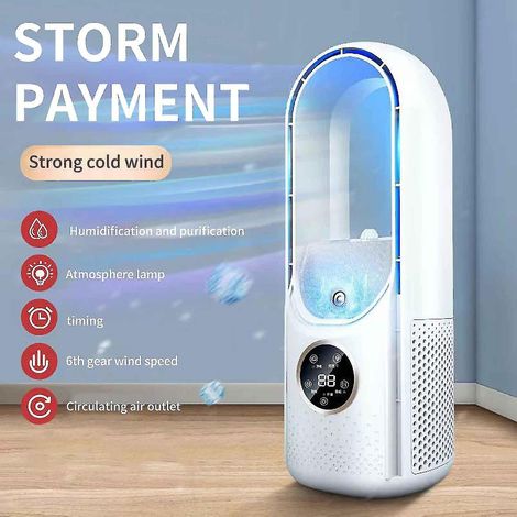 Ventilateur refroidisseur d'air portable, climatiseur à refroidissement glacé (1/4)