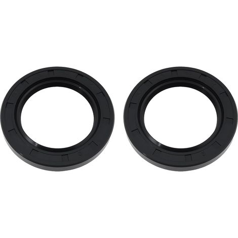 Set of 2 Double Lip Nitrile Rubber Seals 35 x 52 x 7 mm for Hydraulic and Pneumatic Bearings (1/5)