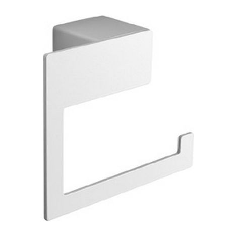 Porta rotolo ad angolo in acciaio inox finitura bianca opaca  NUEVO-N kamalu