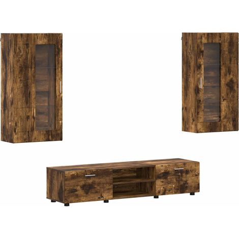 Maison Exclusive - Conjunto de mueble de TV con cajón FLORIN 3 pc (1/5)