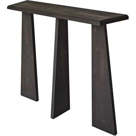 Dmora - Consolle Arcturus, Tavolo multiuso, Mobiletto d'appoggio, Scrivania da corridoio, 100x28h83 cm, Antracite, con imballo rinforzato, con imballo rinforzato (1/5)