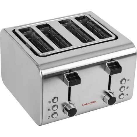 Grille-pain inox 4 tranches - 255 x 270 x 190 mm - CATERLITE (1/5)