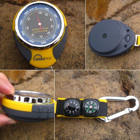 Barometro e altimetro digitale portatile multifunzionale per escursioni, arrampicate e campeggio all'aperto. (1/5)