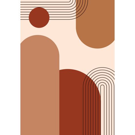 Papier peint panoramique - Boho - 130 cm x 186 cm (1/2)