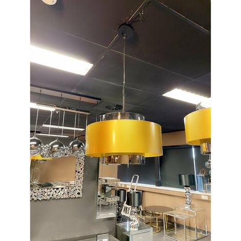 Suspension Luminaire Moderne - Lustre Design pour Intérieur - Ø 50 cm - Douille E27 - PANGIVO (1/2)