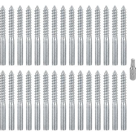 Torx Suspension Bolts M6 x 60 mm, Double Threaded Screws for Wood (1/5)